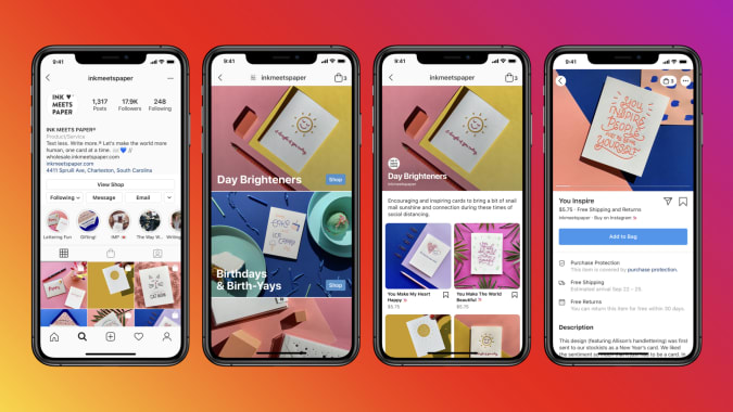 Businesses will also be able to host shops on Instagram.