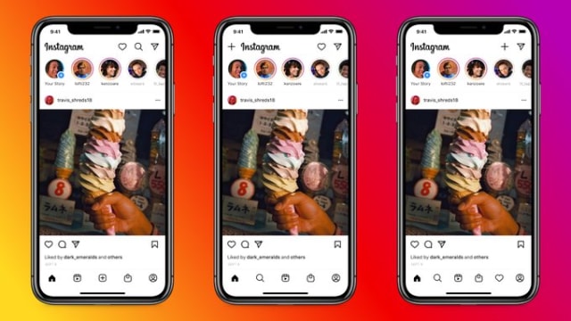 Instagram, ana ekranı için üç yeni tasarımı test ediyor.