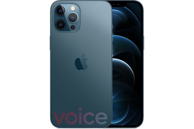 Apple iPhone 12 Pro Max blue leak