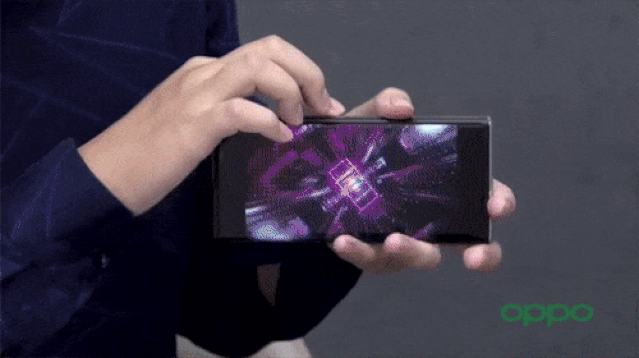 Oppo X 2021 rollable concept phone demo.