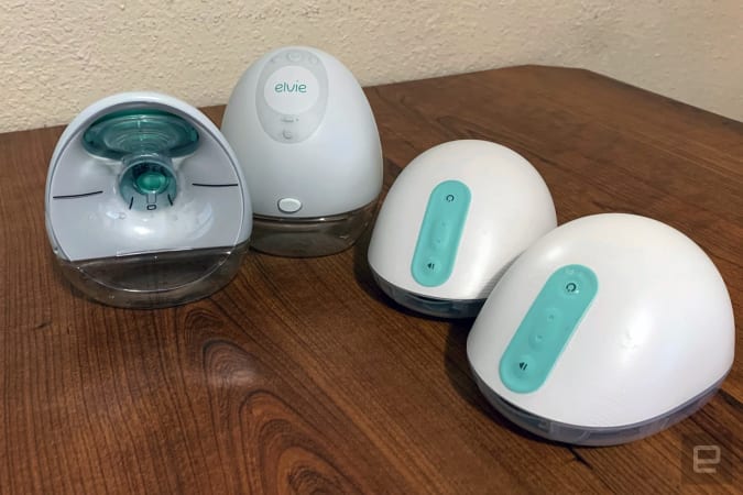 Elvie and Willow breast pumps