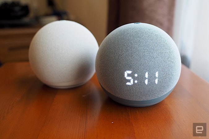 Amazon Echo Dot و Echo Dot with Clock (2020)