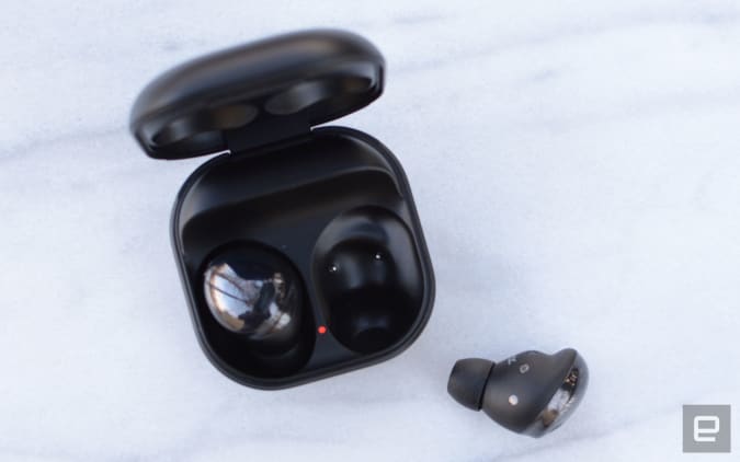 The Galaxy Buds Pro are Samsung’s most complete set of true wireless earbuds yet. Unfortunately, they’re also the most expensive. The sound quality is the best of any Galaxy Buds device thus far and truly effective ANC works well. Features like hands-free Bixby, automatically switching to ambient sound when you speak and wireless charging round out a compelling package.