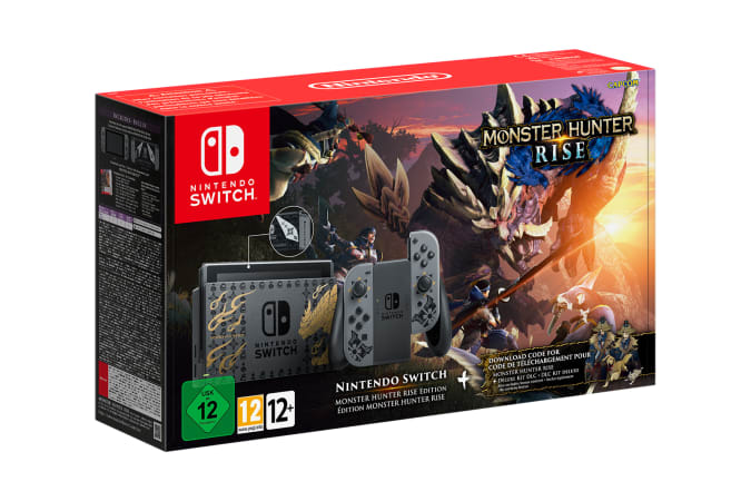 Nintendo limited edition 'Monster Hunter Rise' Switch box
