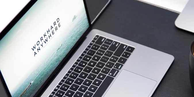 Stock image of an Apple laptop.