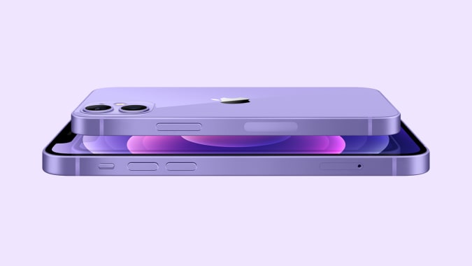 iPhone 12 in purple