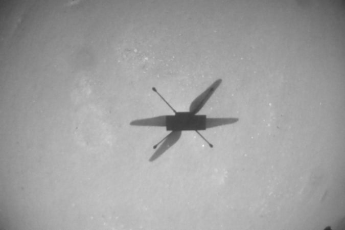 NASA Ingenuity helicopter on 10th flight over Mars