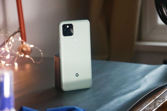 Google Pixel 4a 5G back from review