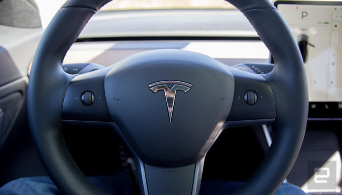 Image of Tesla Model 3 Steering Wheel