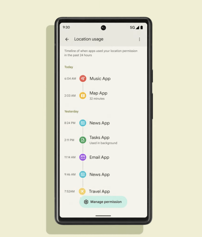 pixel 6 privacy dashboard