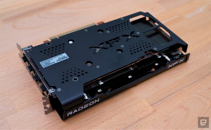 AMD Radeon RX 6600 rear case