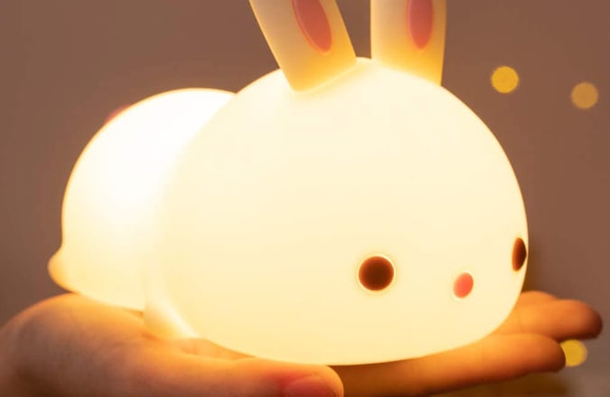 One Fire Cute Bunny Kids Night Light for the Engadget 2021 Holiday Gift Guide.
