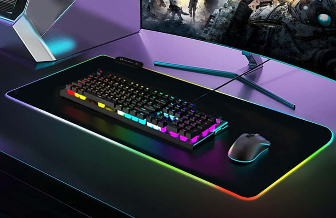 REAWUL RGB gaming mouse pad for the Sports Grind Entertainment 2021 Holiday Gift Guide.
