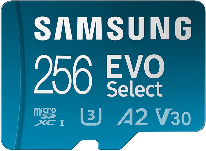 Samsung EVO Select microSD card 256GB