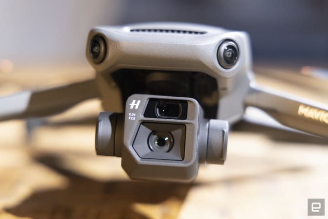 DJI's Mavic 3 drone fits in a Four Thirds and 28x hybrid zoom camera