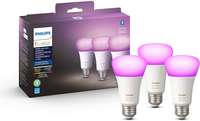 Philips Hue White and Color smart bulbs