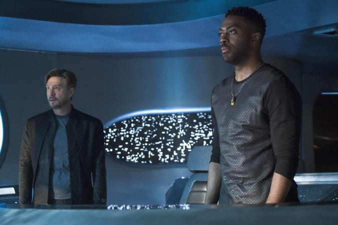 icctured: Shawn Doyle as Ruon Tarka and David Ajala as Book of the Paramount+ original series STAR TREK: DISCOVERY.  Photo Cr: Michael Gibson/Paramount+ (C) 2021 CBS Interactive.  All Rights Reserved.