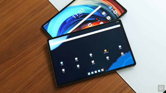 Engadget tested two tablets: one running Android 11 and one running the Android 12L beta.