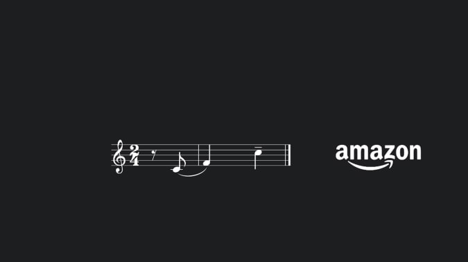 The musical notes used in Amazon's Echo notifications.