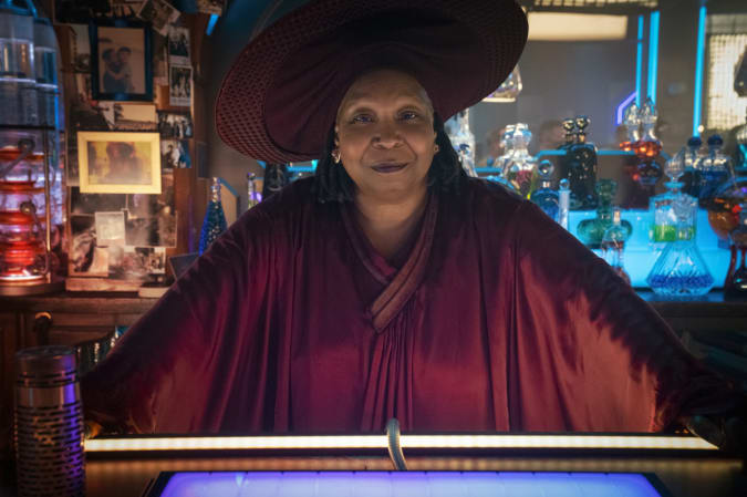 Pictured: Whoopi Goldberg as Guinan from the original Paramount+ series STAR TREK: PICARD.  Photo Cr: Nicole Wilder/Paramount+ ©2022 ViacomCBS.  All rights reserved.