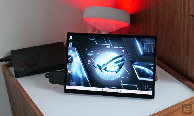 The Asus ROG Flow Z13's unique design means you can use it as a tablet, even while gaming. 
