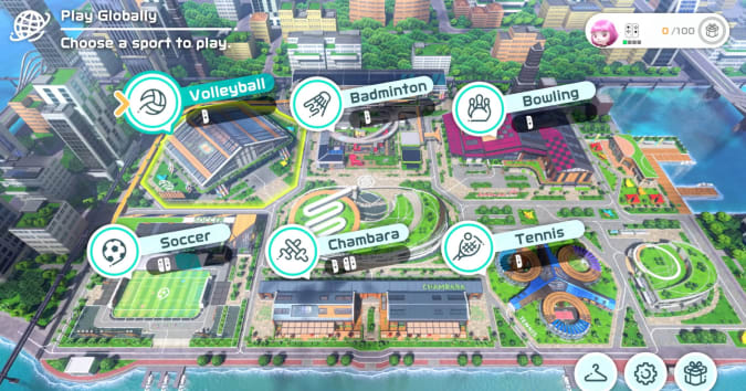Nintendo Switch Sports will feature six sports at launch: tennis, bowling, volleyball, chambara and badminton.