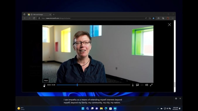 Live Captions in Windows 11