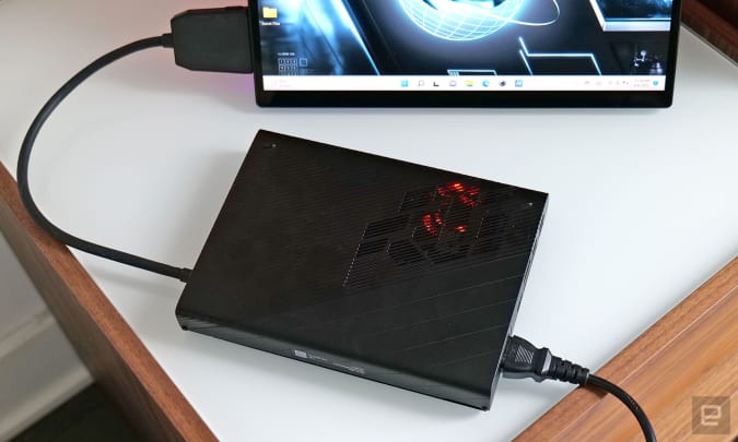 For people who want even better performance from ROG Flow Z13, Asus has created the XG Mobile external graphics dock.