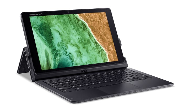 The Chromebook 510 features a portable 10.1-inch screen along with a built-in stylus and MIL-STD 810H durability. However, its detachable keyboard is an optional accessory. 