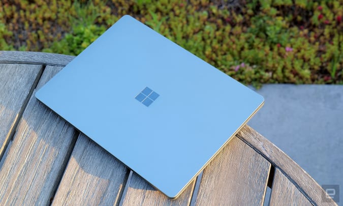 For 2022, Microsoft added a new sage green color option for the Surface Laptop Go 2. 