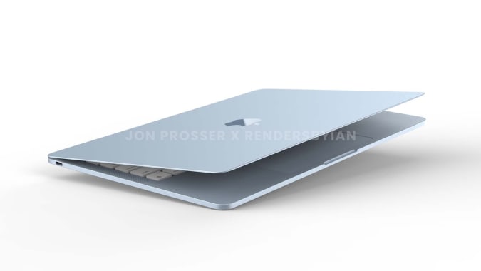 Rendu conceptuel du MacBook Air M2