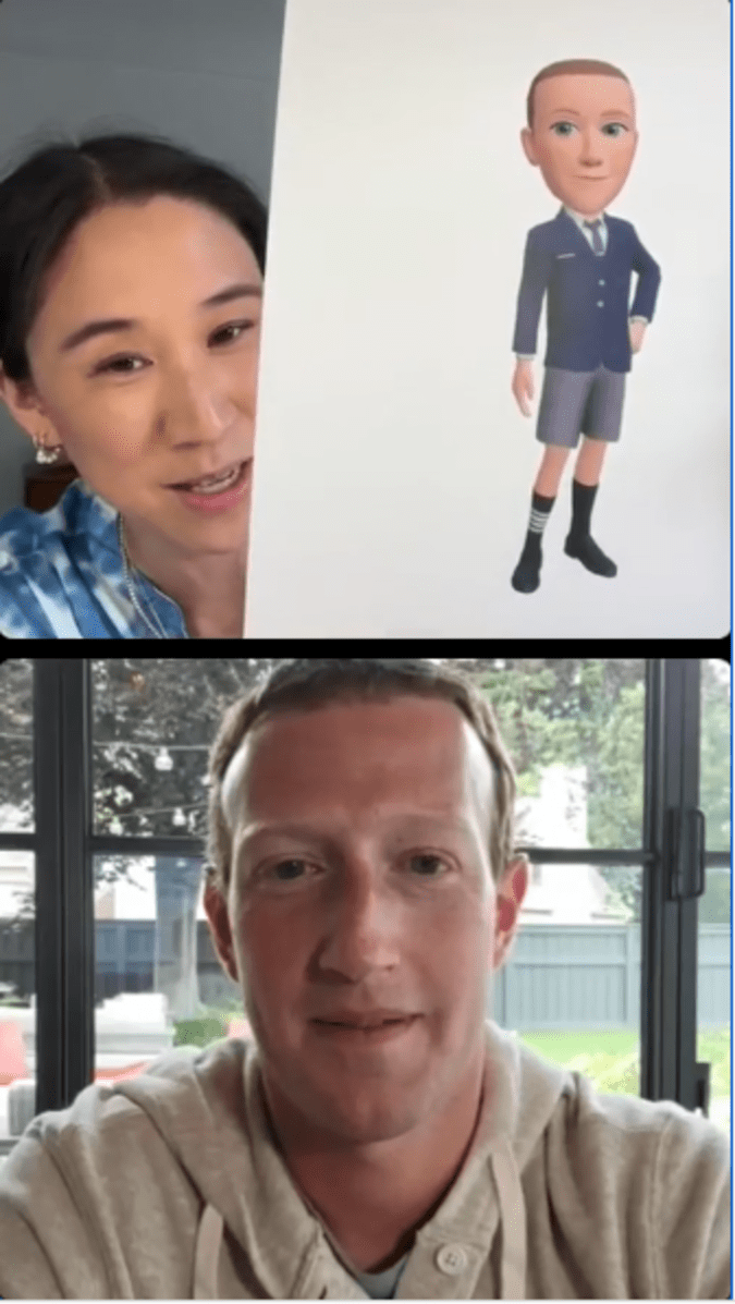 Zuckerberg's avatar.