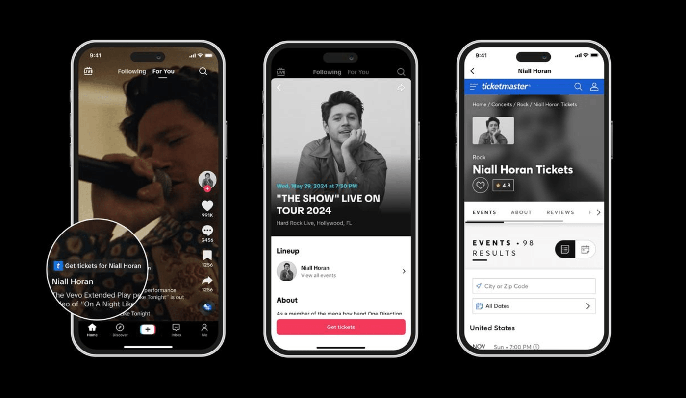 TikTok's Ticketmaster integration expands to users outside the US