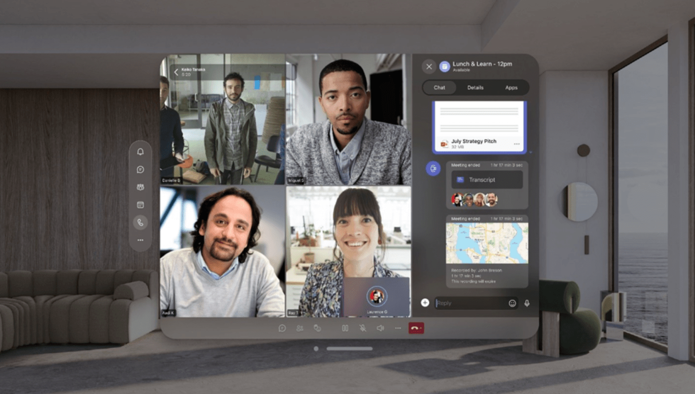Apple's Vision Pro will have Microsoft Teams, Word, Excel and other 365 apps at launch