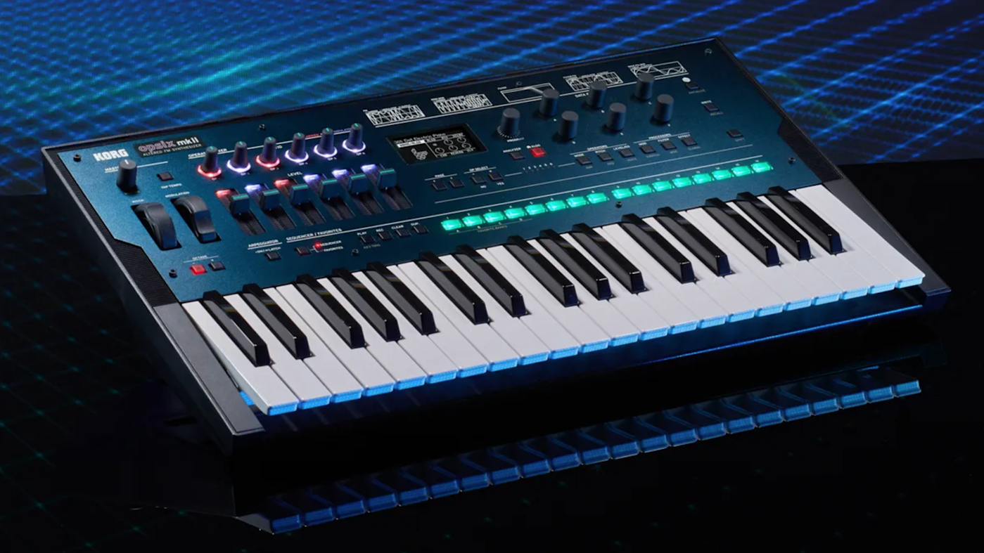 Korg's Opsix mk II synth is based on the FM sound engine of the original, but with 64 voices