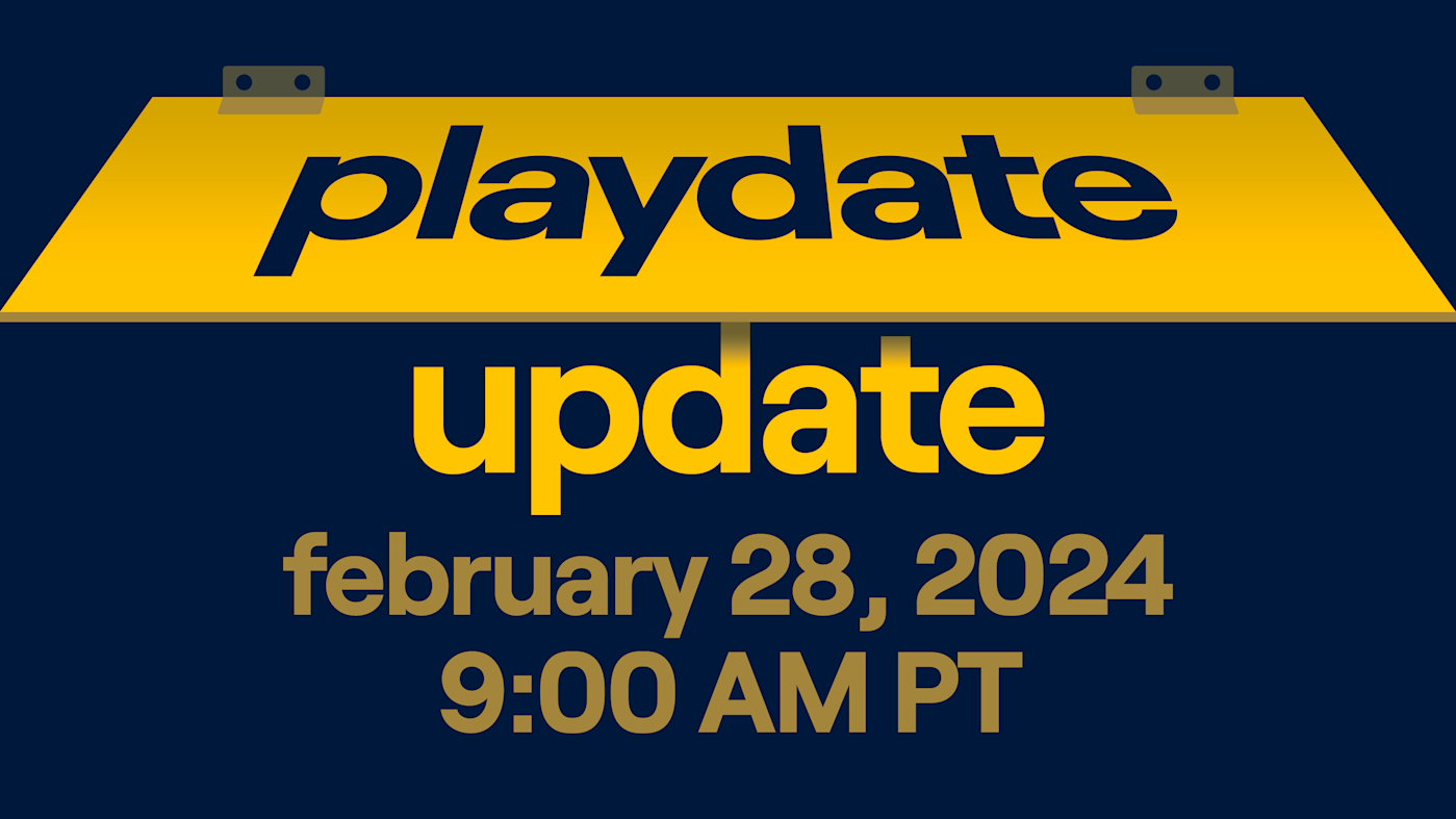 There's a Playdate games showcase on February 28