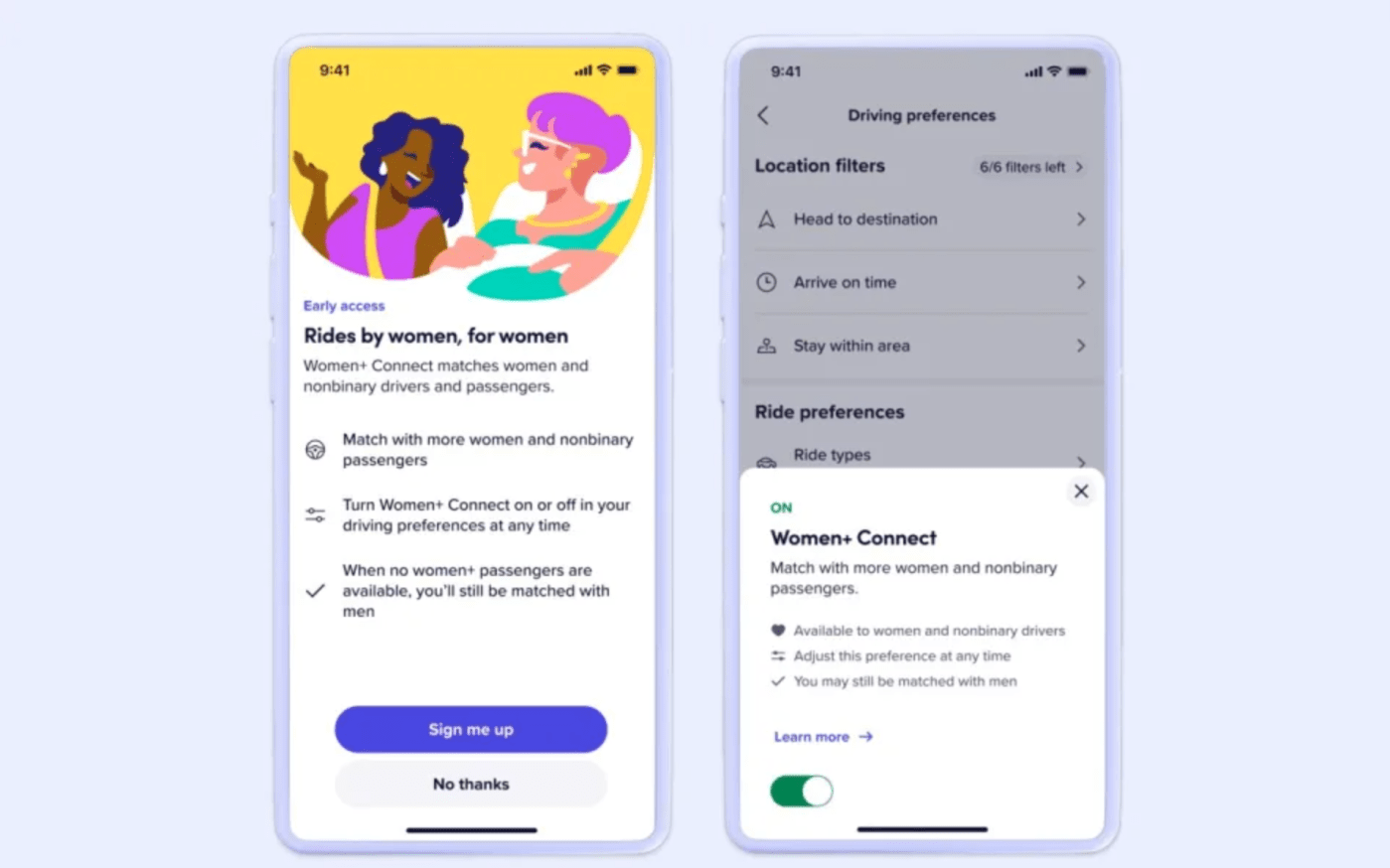 Lyft expands program that matches women and nonbinary riders to drivers