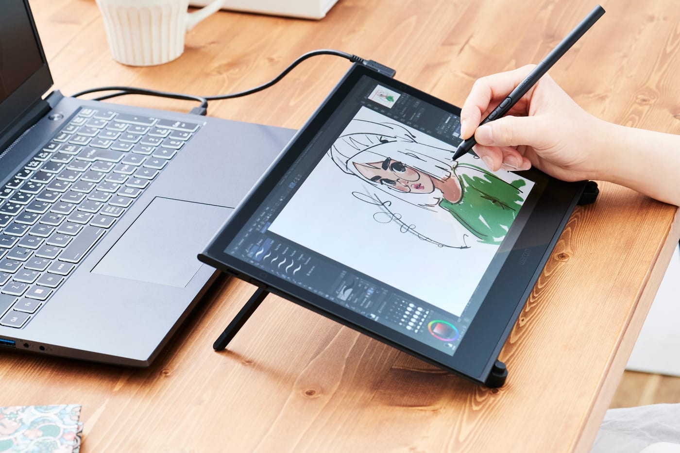 Wacom's first OLED pen display is also the thinnest and lightest it has ever made
