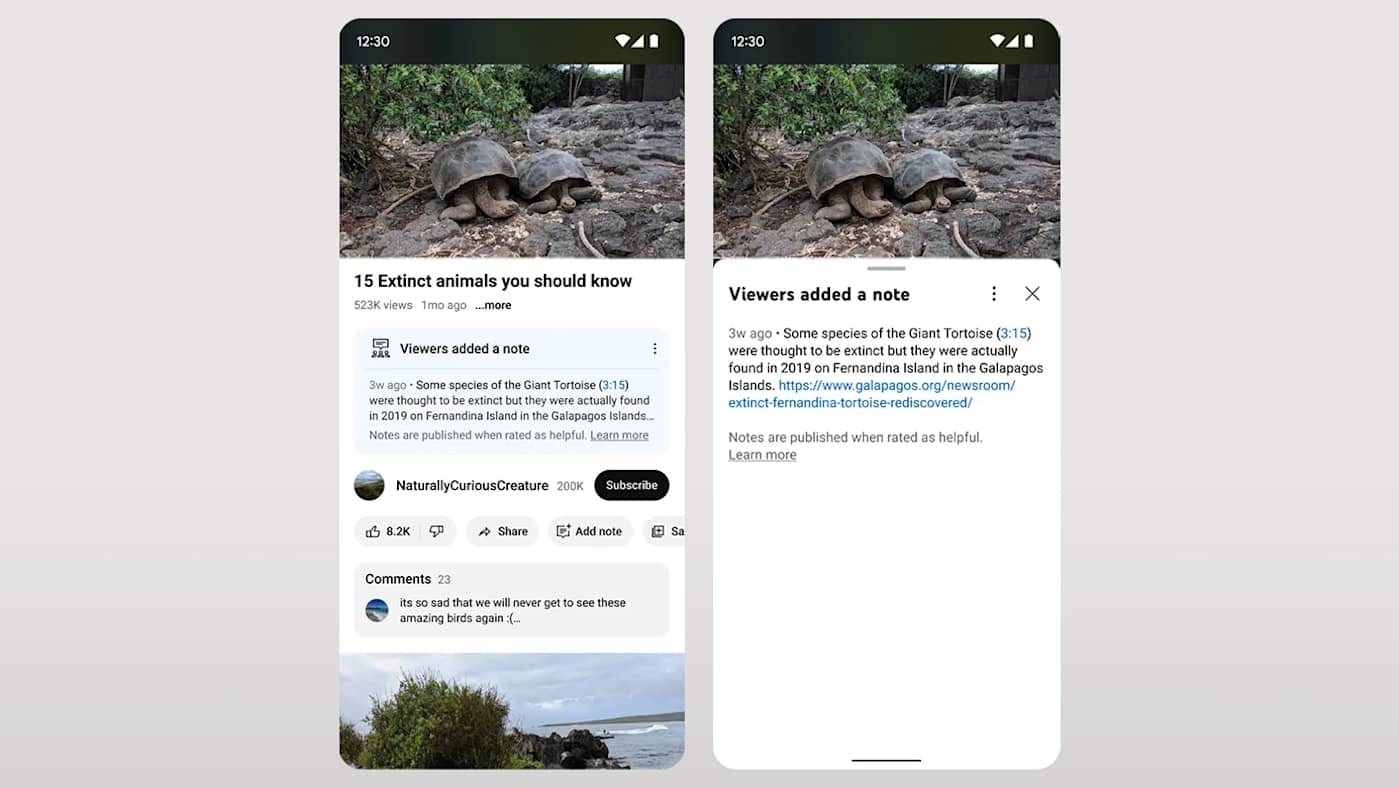 YouTube's community notes feature rips a page out of X's playbook
