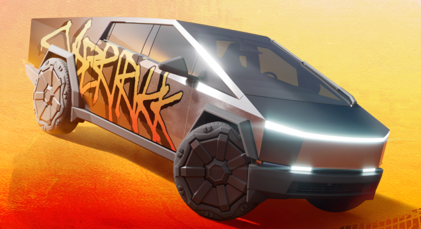 The Cybertruck is coming to Fortnite and Rocket League because we're being punished