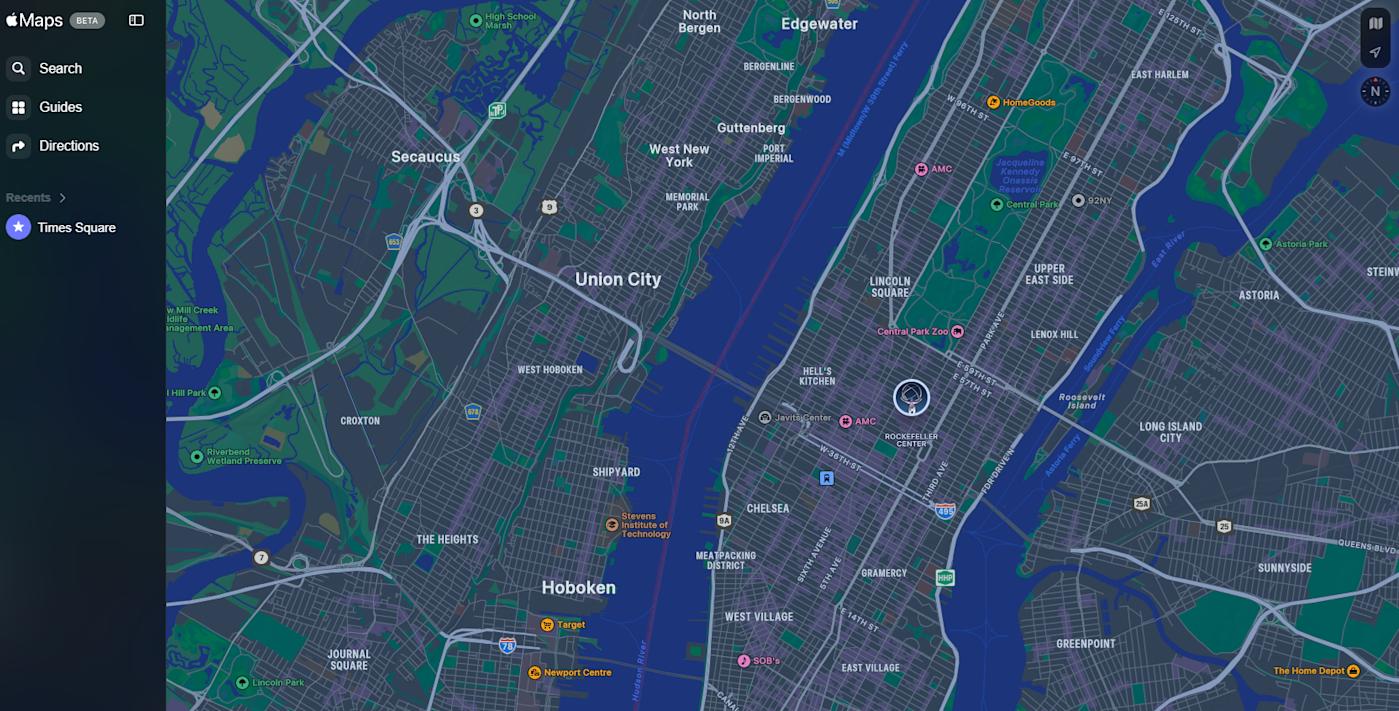 Apple Maps is now available on the web in beta