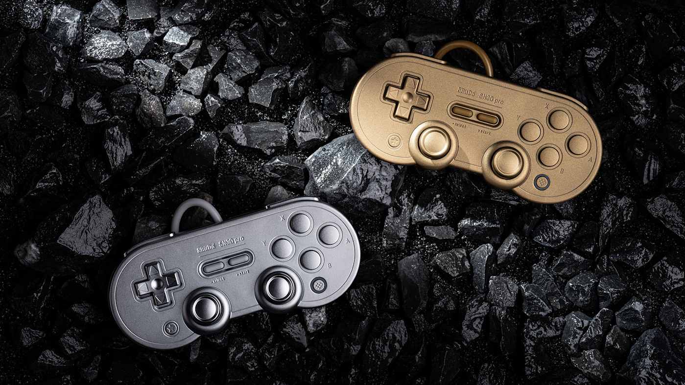 8BitDo marks its 11th anniversary with gold and silver metal controllers