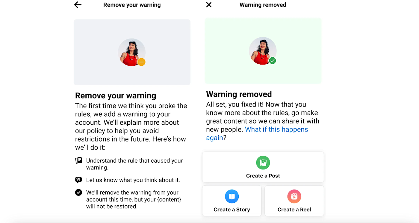 Facebook will let creators remove account warnings if they complete 'educational training'