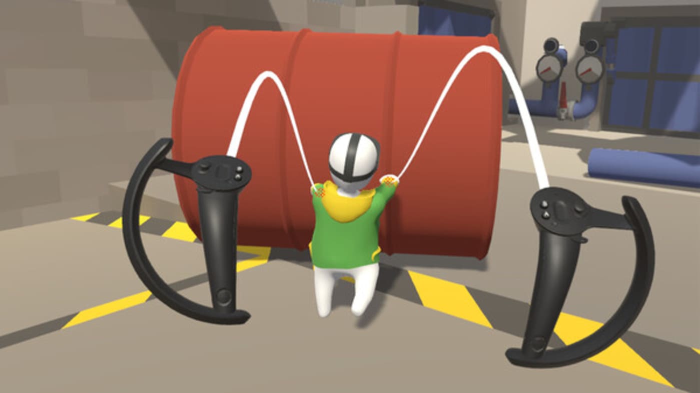 Soon you'll be able to fling around the klutzy schlub in Human Fall Flat on VR