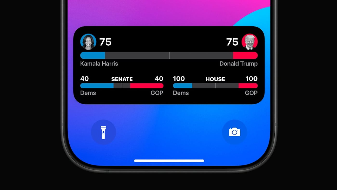 Track US election results with Apple's Live Activity feature