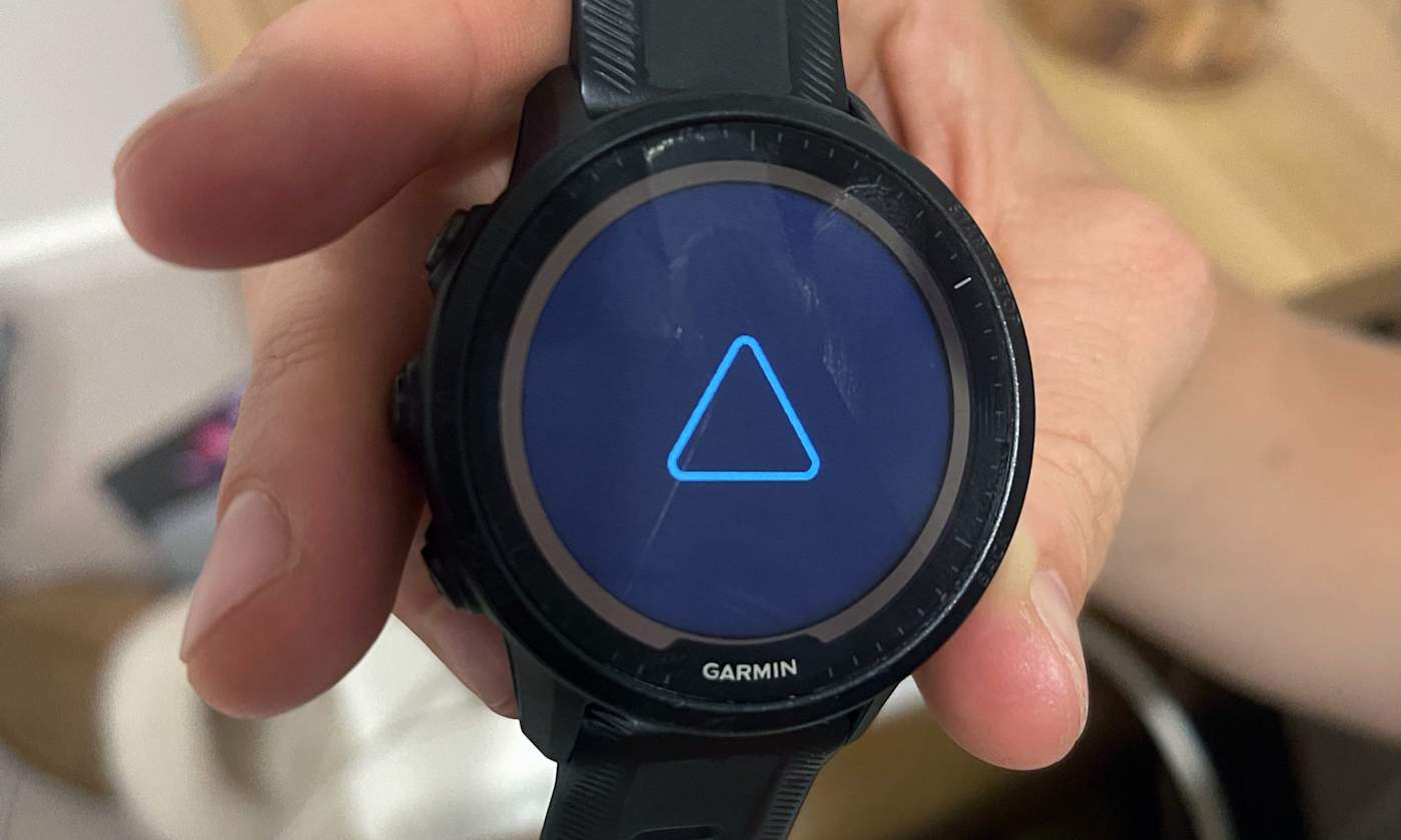Some Garmin GPS watches are stuck in a blue triangle boot loop