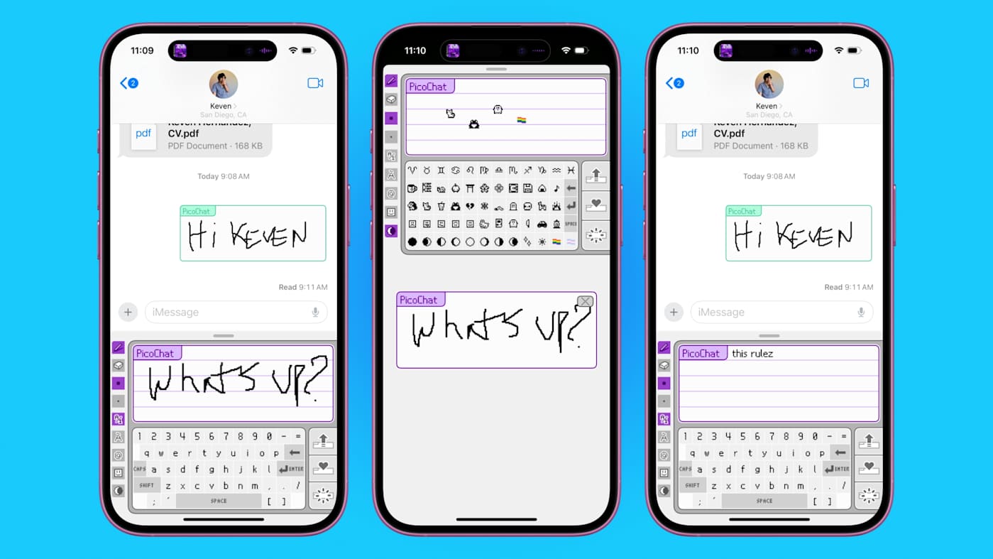 The dream of PictoChat on the Nintendo DS lives on in this iMessage app