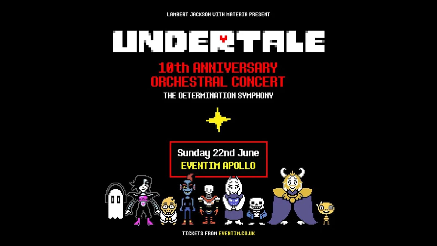 A live orchestra will perform Undertale's soundtrack in London to celebrate its 10th anniversary