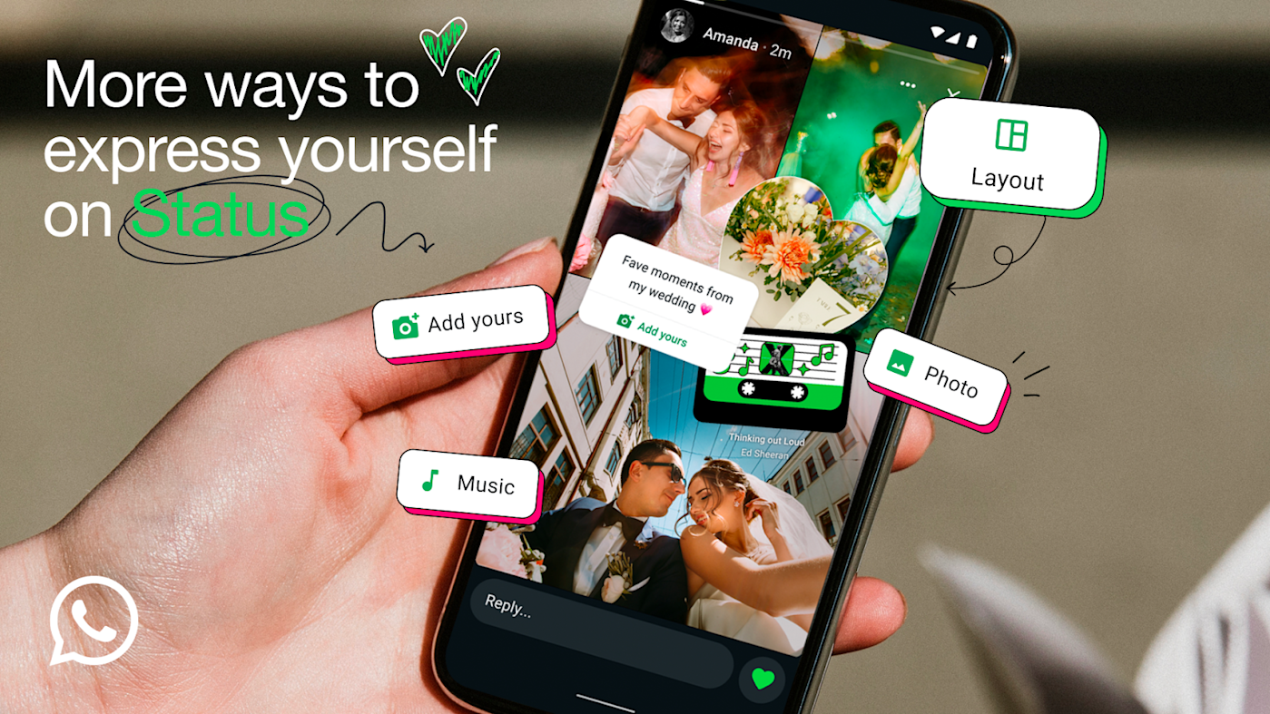 WhatsApp introduces new creative tools for status updates