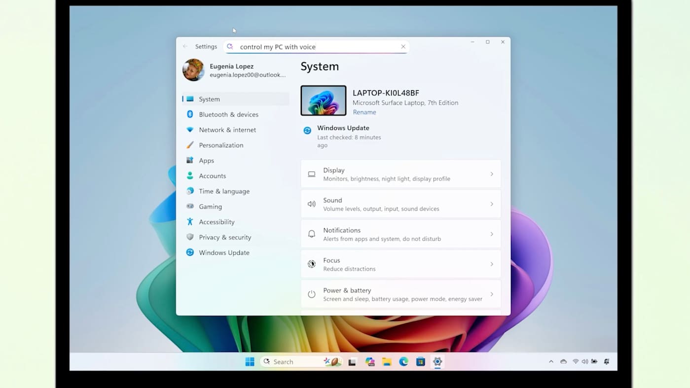 Microsoft introduces agent for AI-powered settings controls in Copilot+ PCs